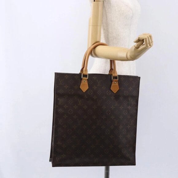 Louis Vuitton Handbags - LOUIS VUITTON Monogram Sac Plat Hand Bag M51140 LV Auth 154802